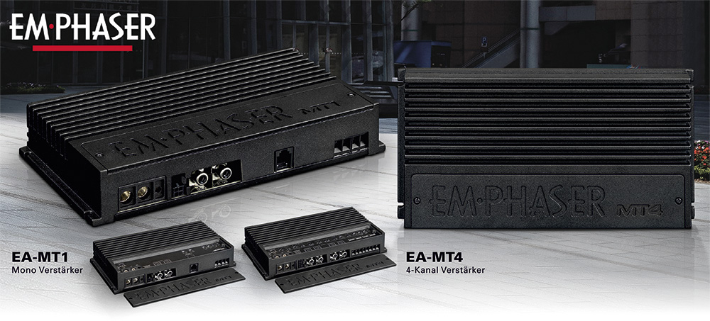 EMPHASER Power-Verstärker EA-MT1 und EA-MT4 EMPHASER Power-Verstärker EA-MT1 und EA-MT4