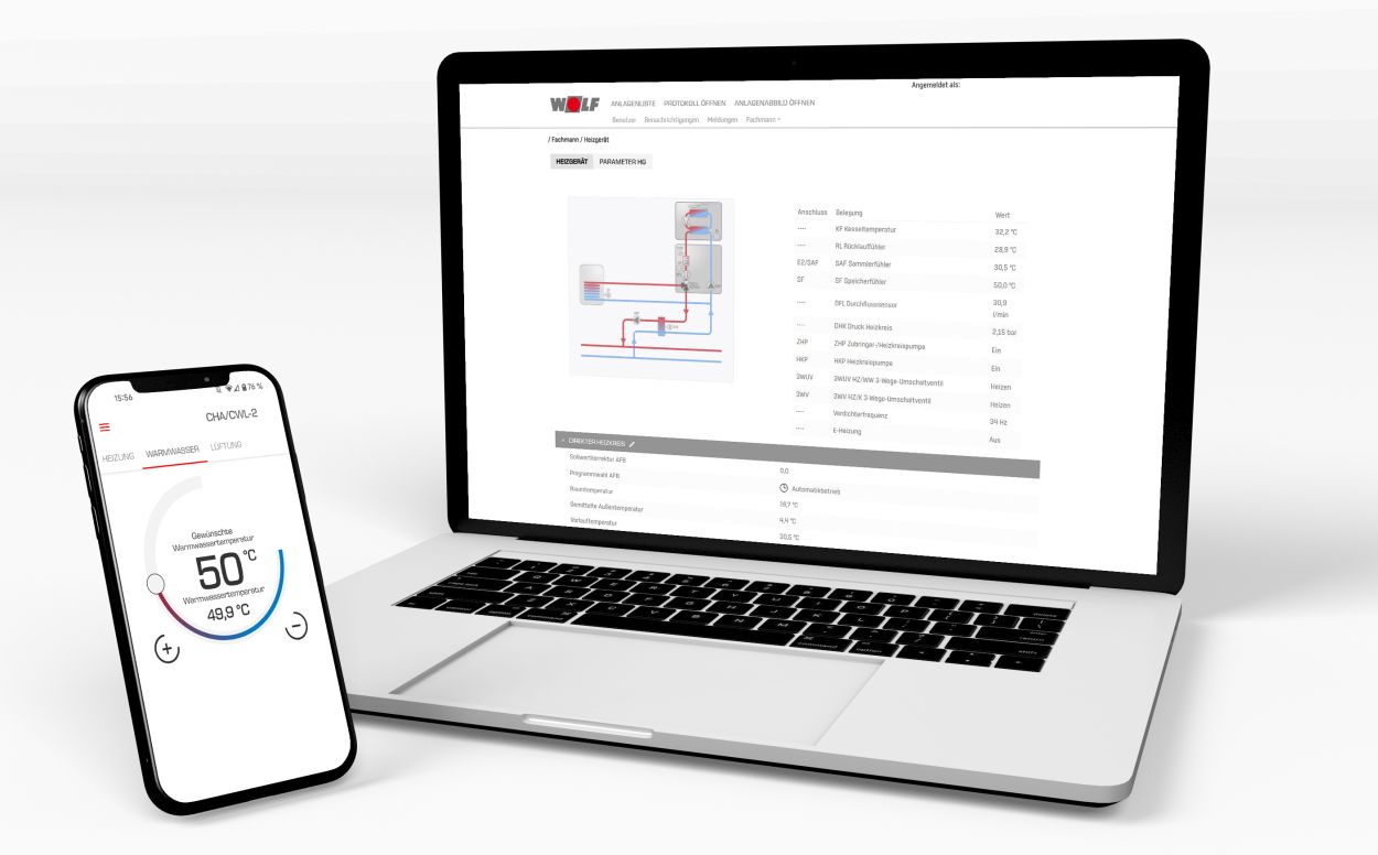Die im WOLF Smartset dargestellte Störungshistorie ermöglicht erste Diagnosen aus der Ferne. Die im WOLF Smartset dargestellte Störungshistorie ermöglicht erste Diagnosen aus der Ferne.