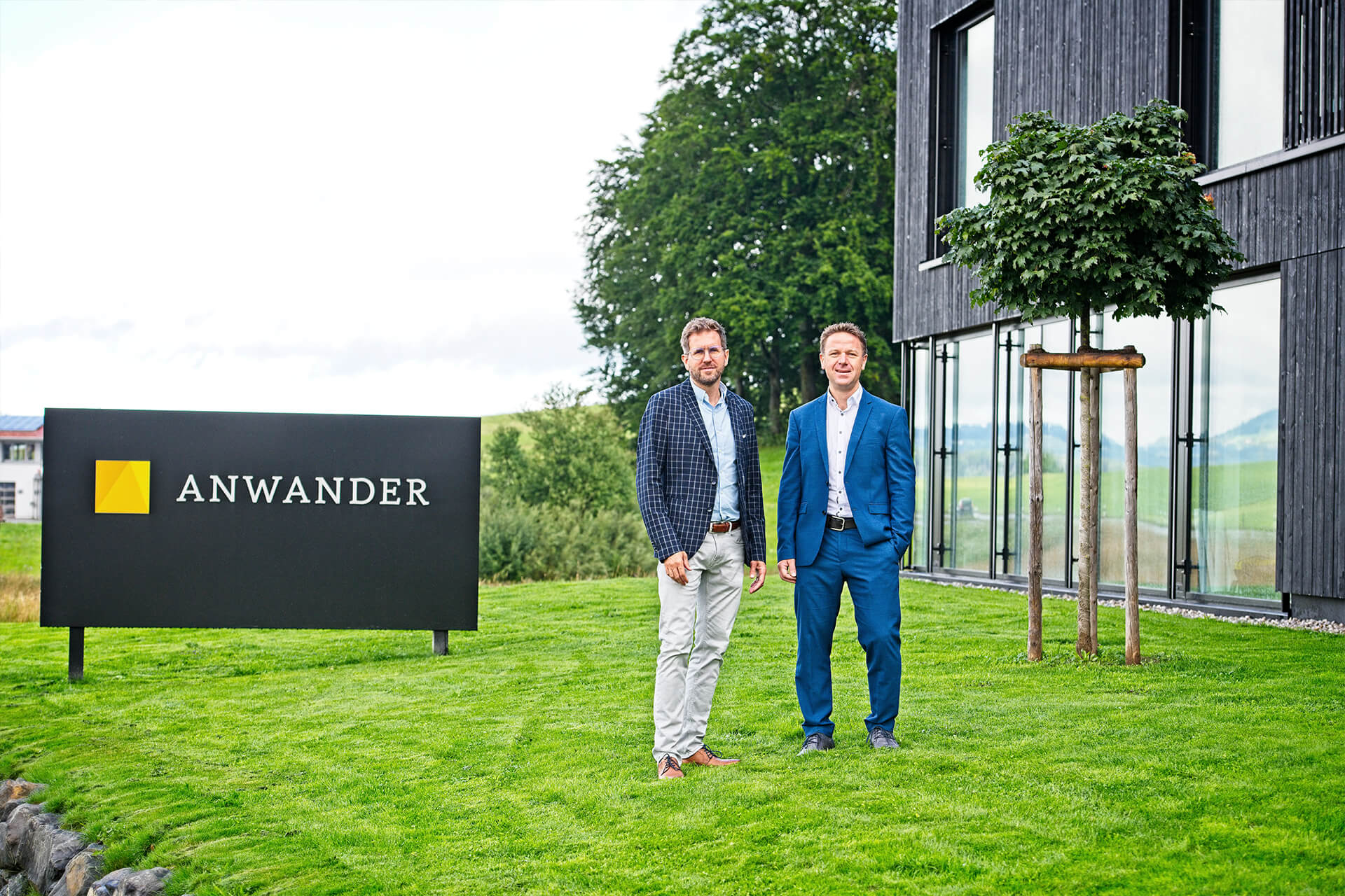 Die Geschäftsleitung bei ANWANDER: Daniel Anwander und Heinz Waldmann