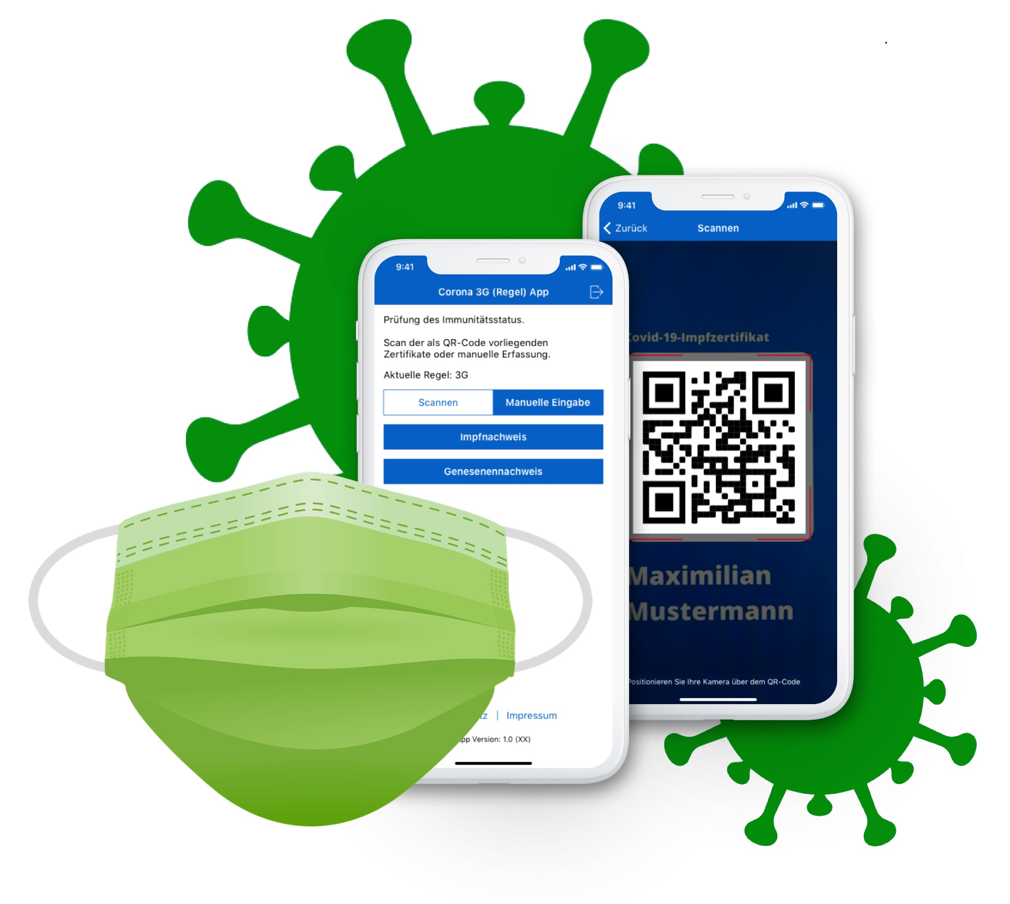 2G-Regel App zur Erfüllung der einrichtungsbezogenen Impfpflicht