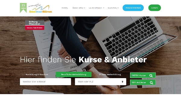 UNSERE NEUE SEMINARBOERSE IST ONLINE UNSERE NEUE SEMINARBOERSE IST ONLINE