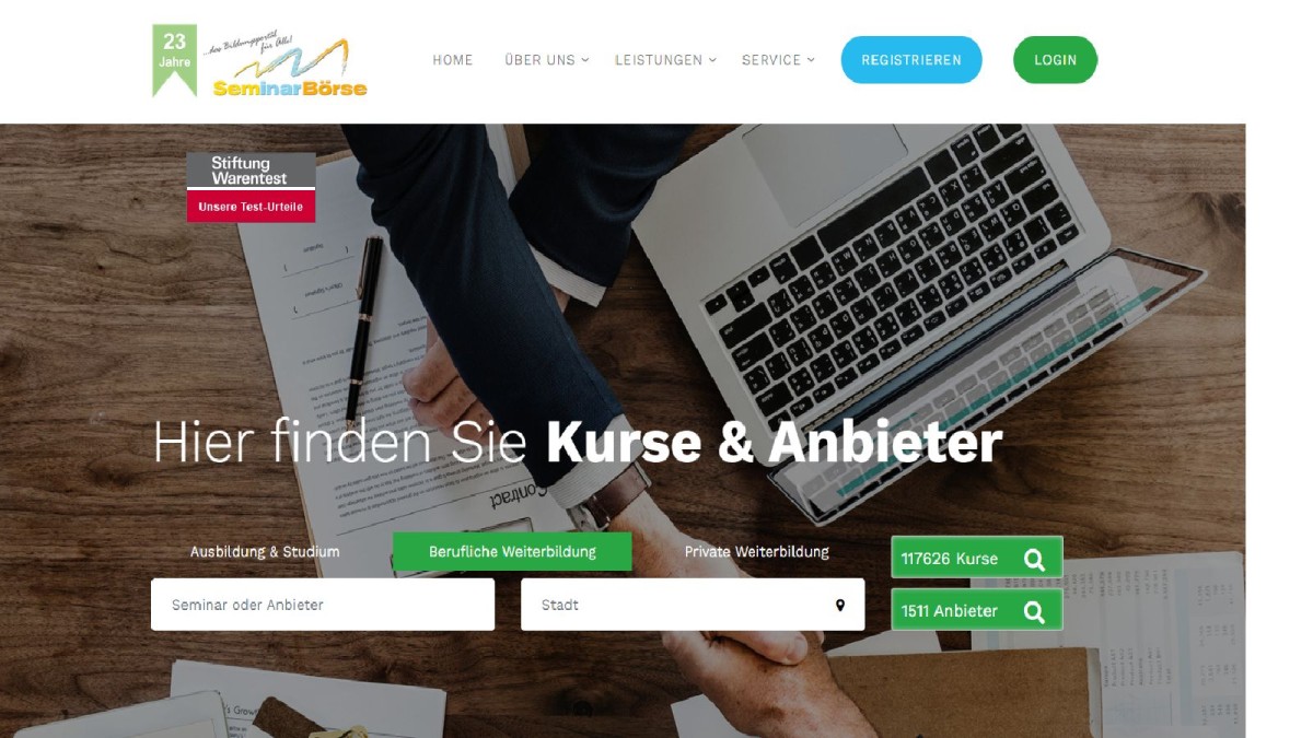UNSERE NEUE SEMINARBOERSE IST ONLINE (© ) UNSERE NEUE SEMINARBOERSE IST ONLINE (© )