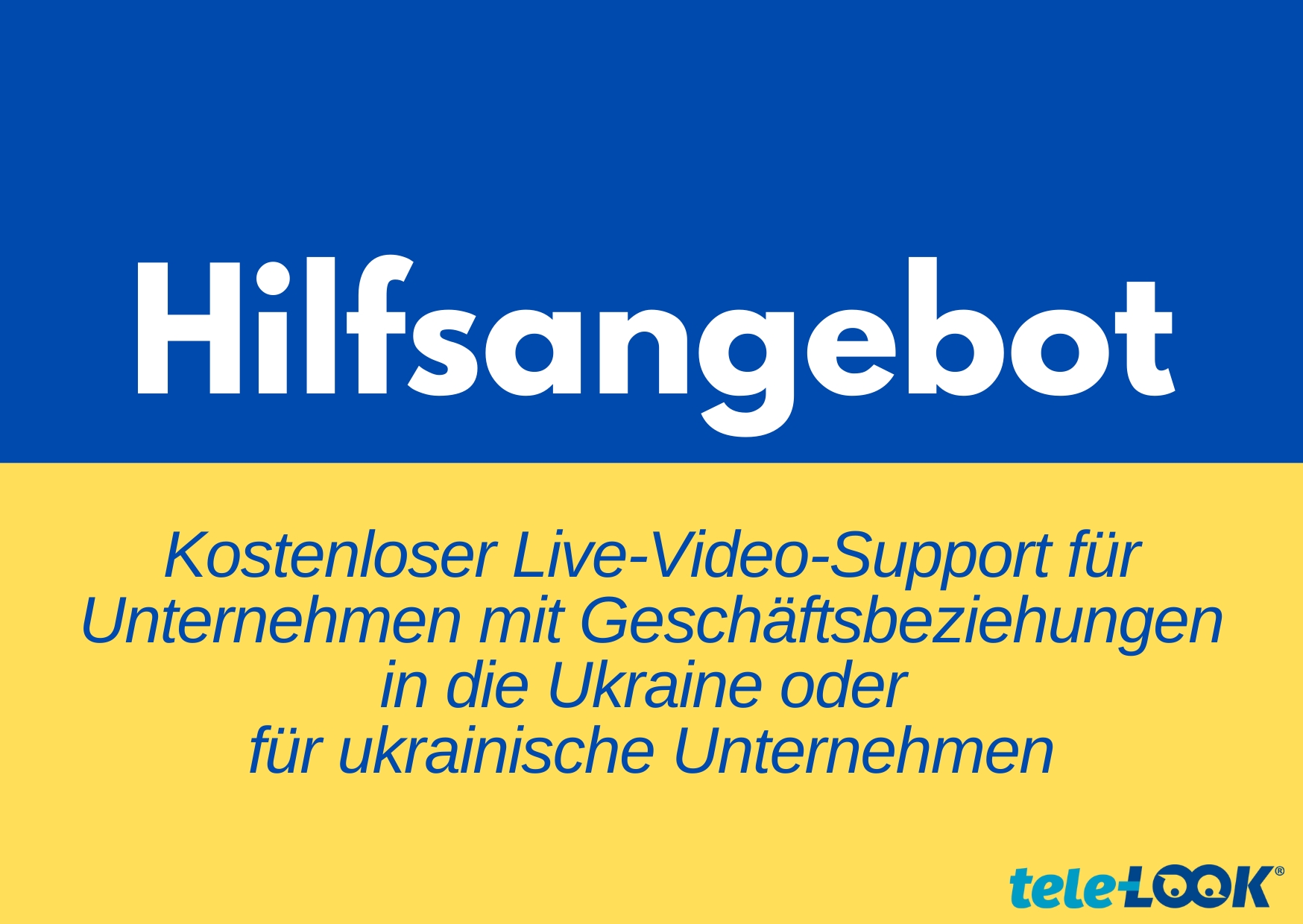 Kostenloser Live-Video-Support für die Ukraine