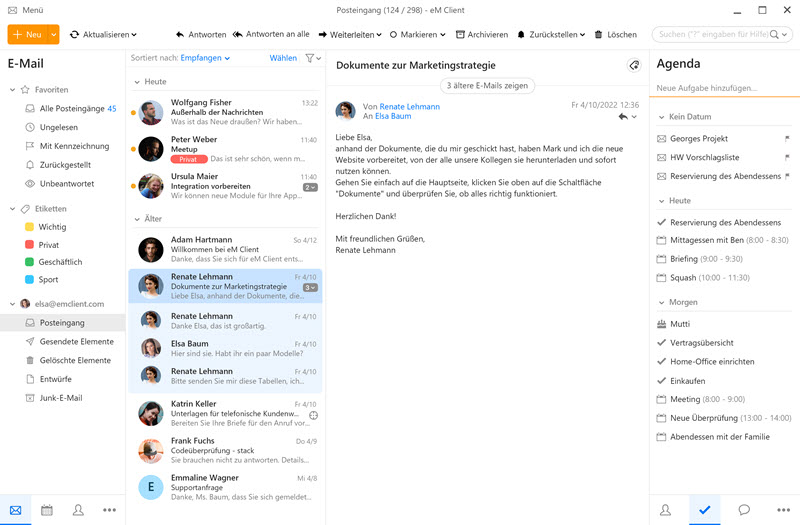 eM Client 9: E-Mail-Client für Unternehmen und Privatanwender eM Client 9: E-Mail-Client für Unternehmen und Privatanwender