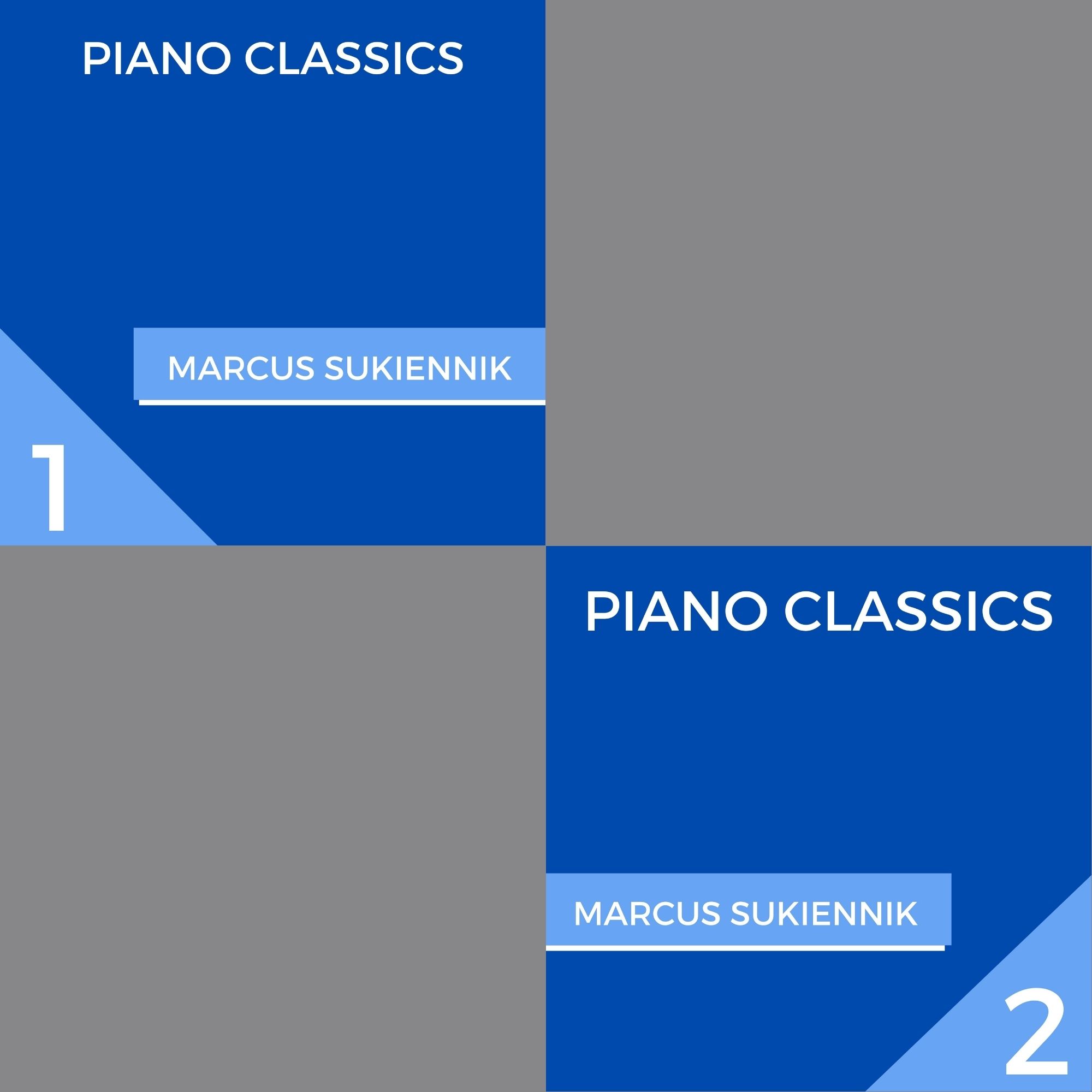 Album Cover Piano Classics 1 und 2