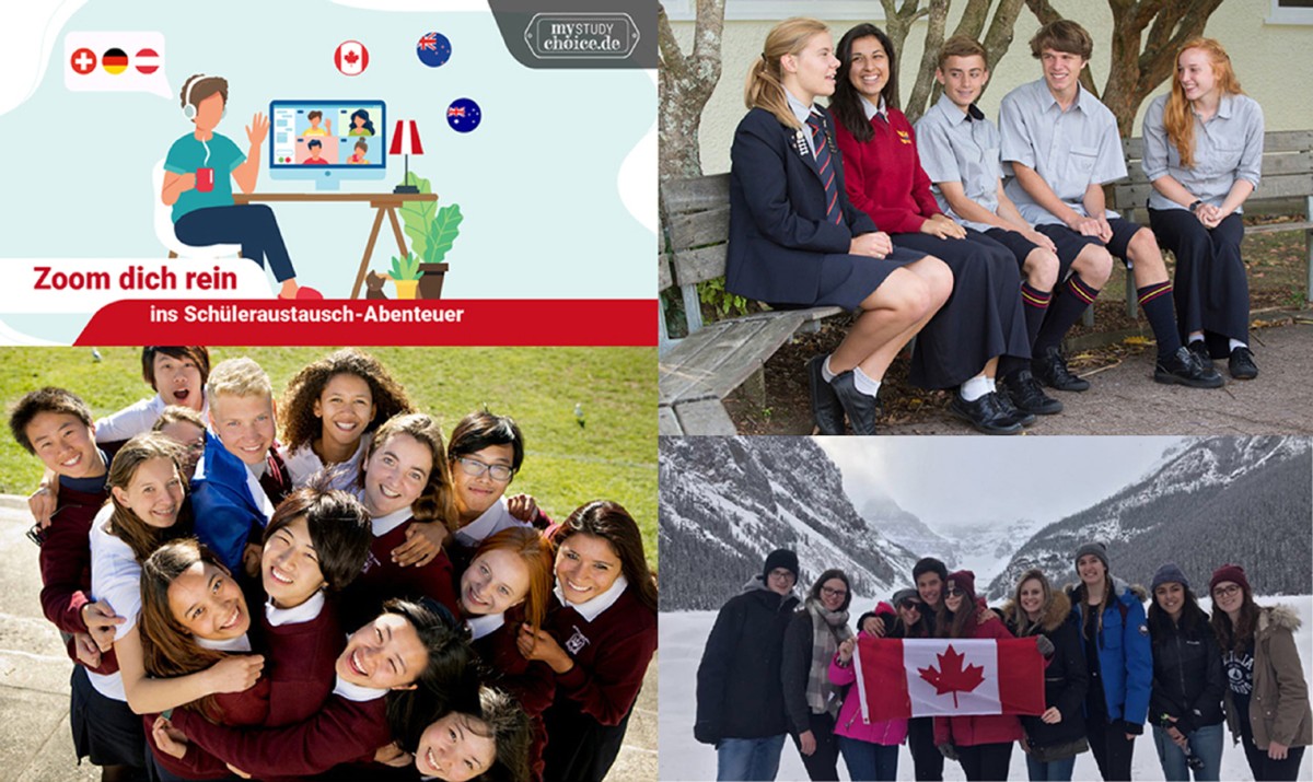 Auslandsjahr nach Corona-Pause: Zoom-Infos vom 22.-26.3.22 zu Kanada, Australien & Neusseland (© MyStudyChoice) Auslandsjahr nach Corona-Pause: Zoom-Infos vom 22.-26.3.22 zu Kanada, Australien & Neusseland (© MyStudyChoice)