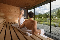 Entspannter Saunatag mit tollem Außblick (Bergparadies Dorfgastein)