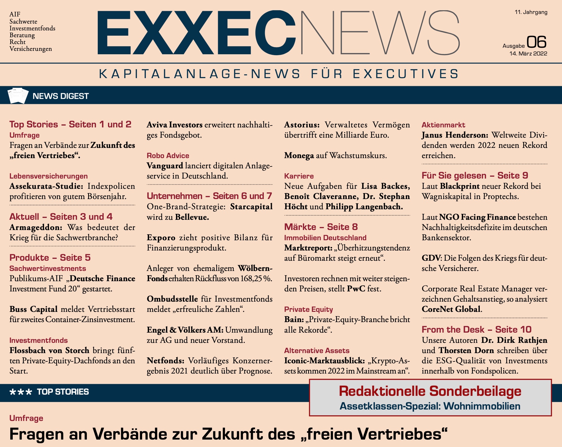 EXXECNEWS 06/2022: Direktzeichnung contra persönlicher Anlageberatung - wer macht das Rennen?