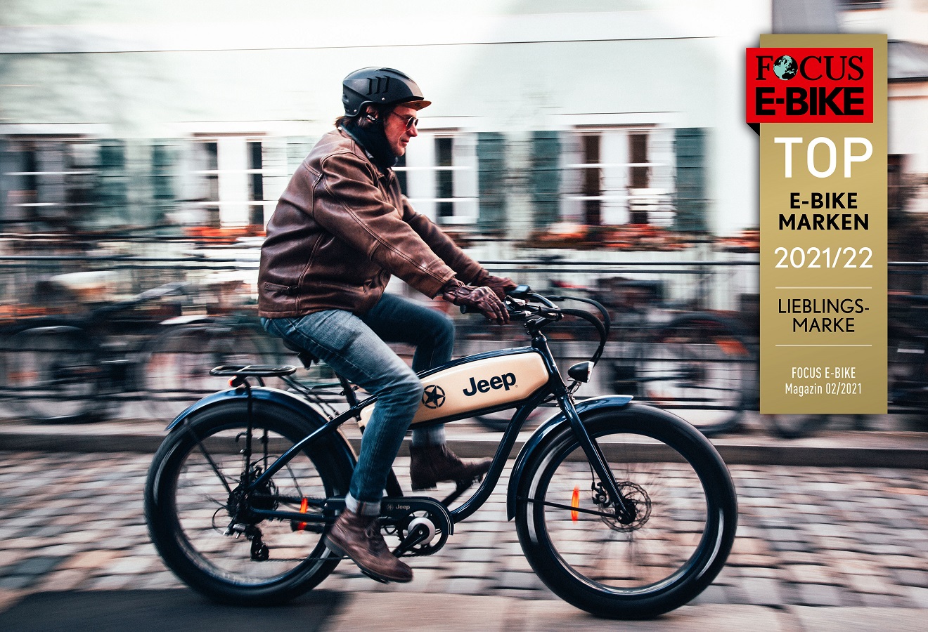 Ob Cruiser, Faltrad, Trekking oder Mountain E-Bike - das breite Portfolio von Jeep E-Bikes ist offroad-tauglich. Ob Cruiser, Faltrad, Trekking oder Mountain E-Bike - das breite Portfolio von Jeep E-Bikes ist offroad-tauglich.
