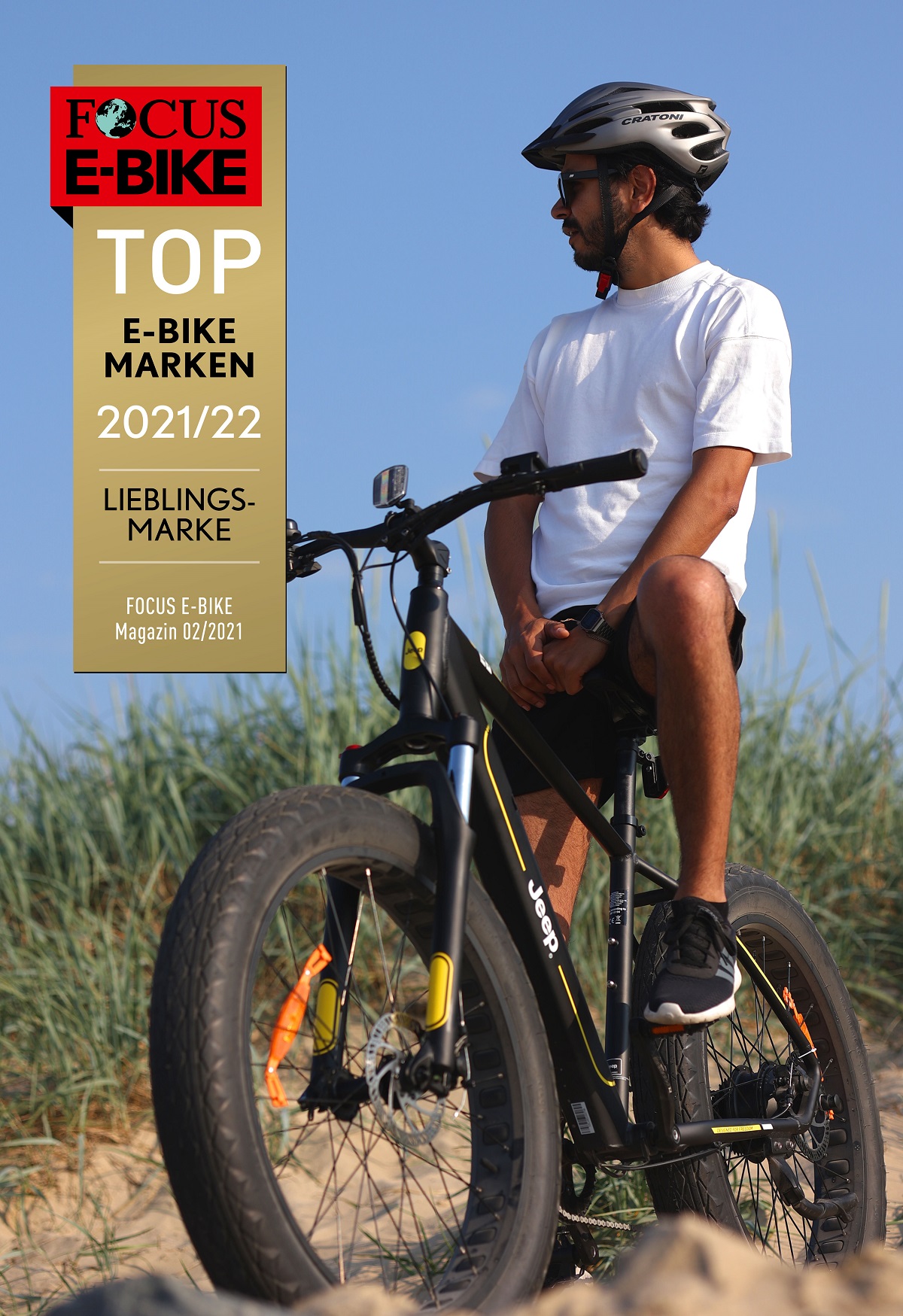 Jeep E-Bikes wurde vom Magazin FOCUS E-Bike als„Lieblingsmarke“ausgezeichnet.