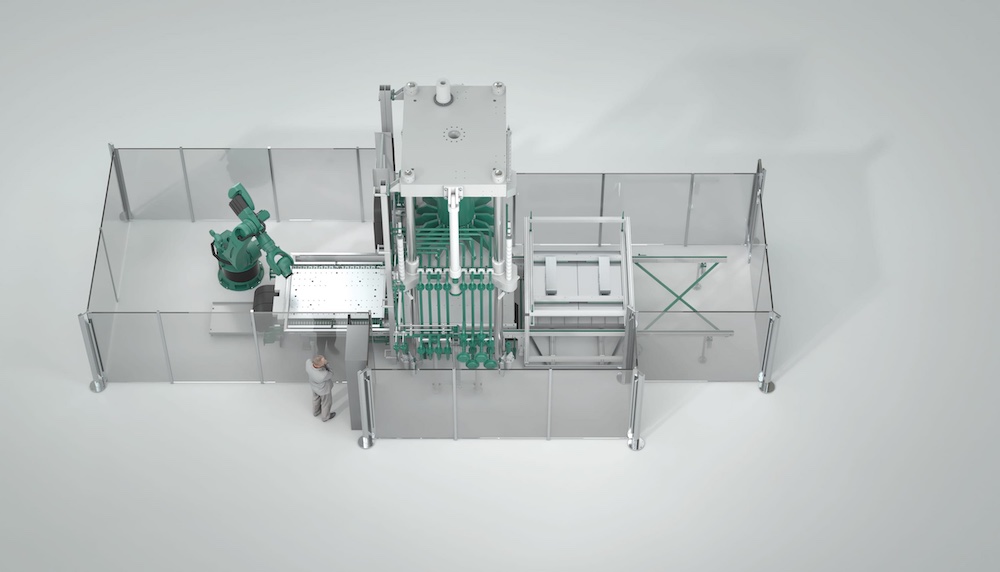Wickert auf der JEC World 2022: Composite-Pressensysteme und -Fertigungslinien (Foto: Wickert).