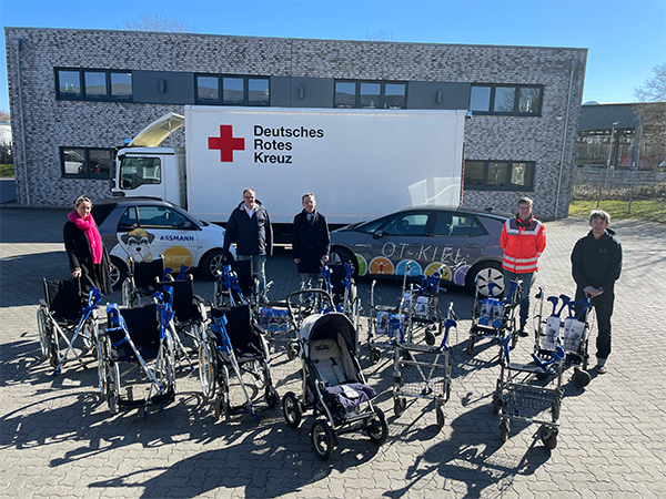 Kieler Sanitätshäuser übergeben Hilfsmittelspende an DRK LV Schleswig-Holstein