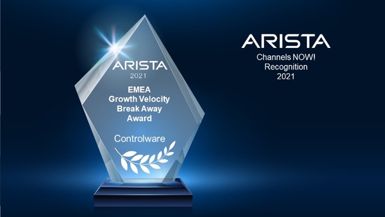 Controlware erhielt den renommierten Arista Growth Velocity Break Away Award für die EMEA-Region Controlware erhielt den renommierten Arista Growth Velocity Break Away Award für die EMEA-Region