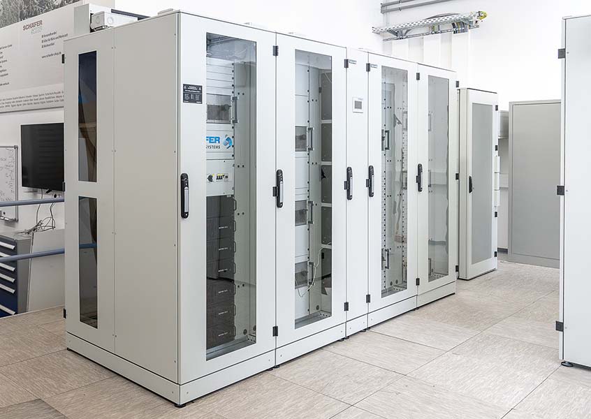 Kälteanlage im Testaufbau als Kreislaufkonzept aus rechenzentrums-typischen Komponenten.