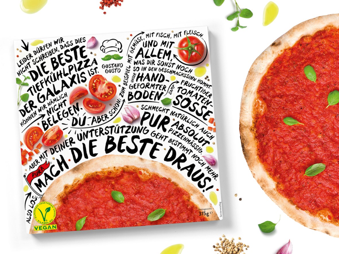 Pizza"Pura" - Die neue Tiefkühlpizza von Gustavo Gusto Pizza"Pura" - Die neue Tiefkühlpizza von Gustavo Gusto