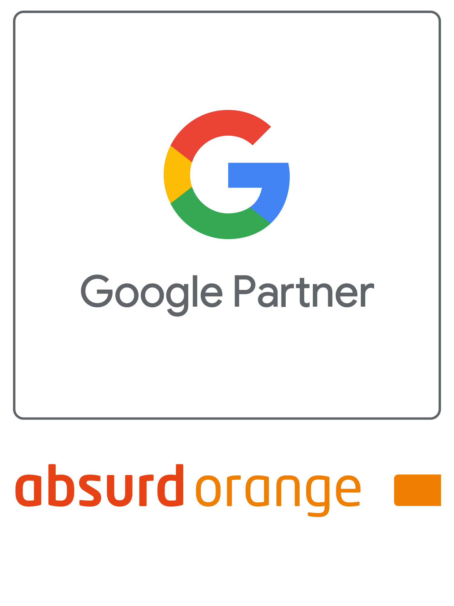 Die Werbeagentur absurd orange Tübingen ist auch 2022 Google Ads Partner