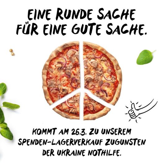 Lagerverkauf bei Gustavo Gusto zugunsten Aktion Deutschland Hilft