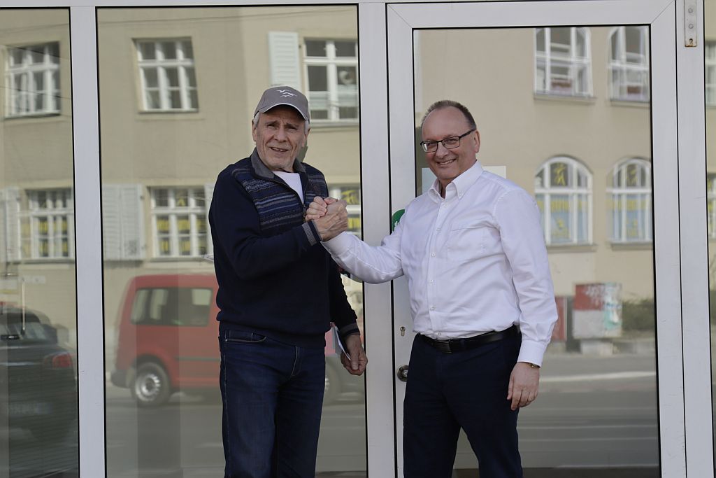 Gojko Mitic und Frank Knauer Gojko Mitic und Frank Knauer