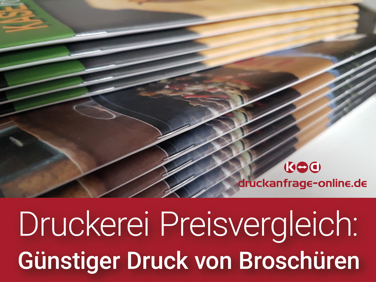 Günstiger Druck von Broschüren durch Druckerei-Preisvergleich