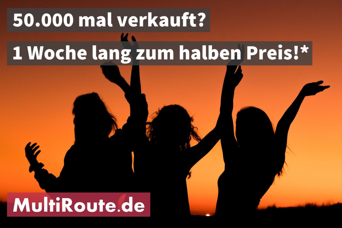 Für die 50.000 Online-Buchung bei MultiRoute gab es ein Jahrespaket geschenkt (© gb consite GmbH)