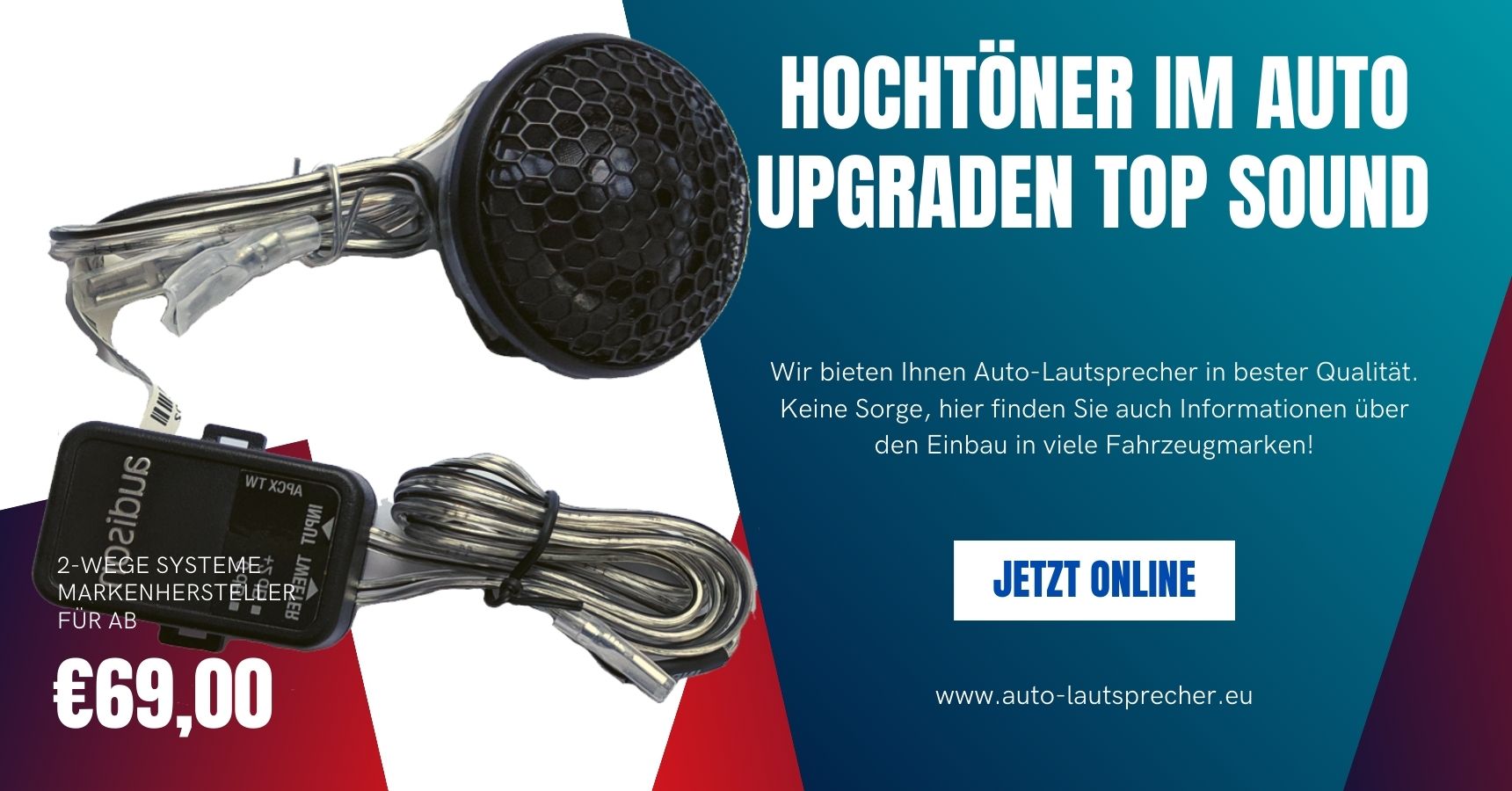 Hochtöner im Auto Upgraden Top Sound auto-lautsprecher.eu
