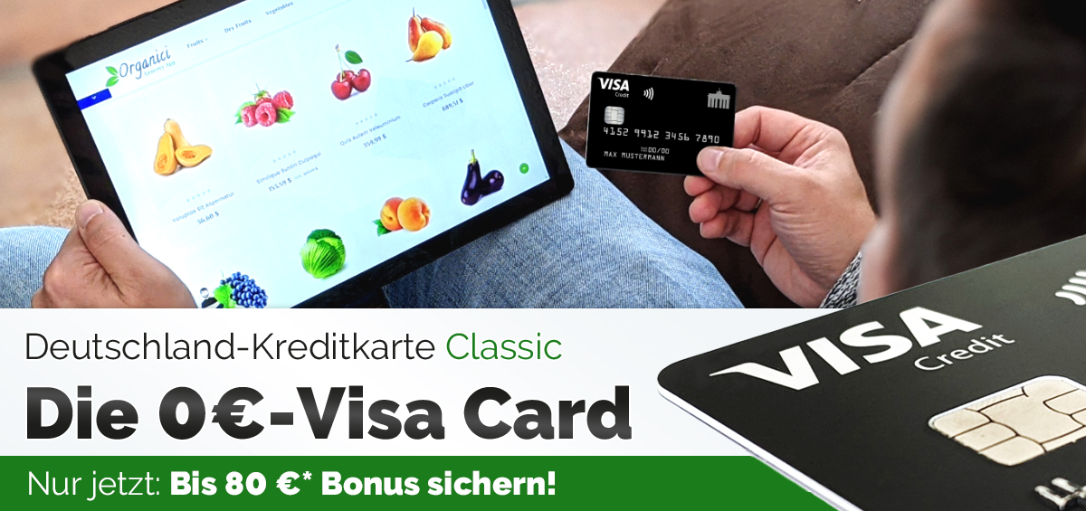 Deutschland-Kreditkarte Classic: Bis zu 80 Euro Bonus geschenkt Deutschland-Kreditkarte Classic: Bis zu 80 Euro Bonus geschenkt