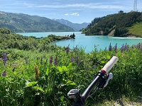 Royal Biken in der Silvretta-Arena Ischgl mit Blick auf den Zeinisssee(Gourmet & Relax Resort Trofan