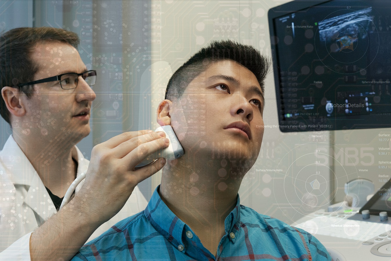 Die Software ECHOMICS des Fraunhofer IGD erkennt bereits im Ultraschall bösartig veränderte Lymphknoten. 