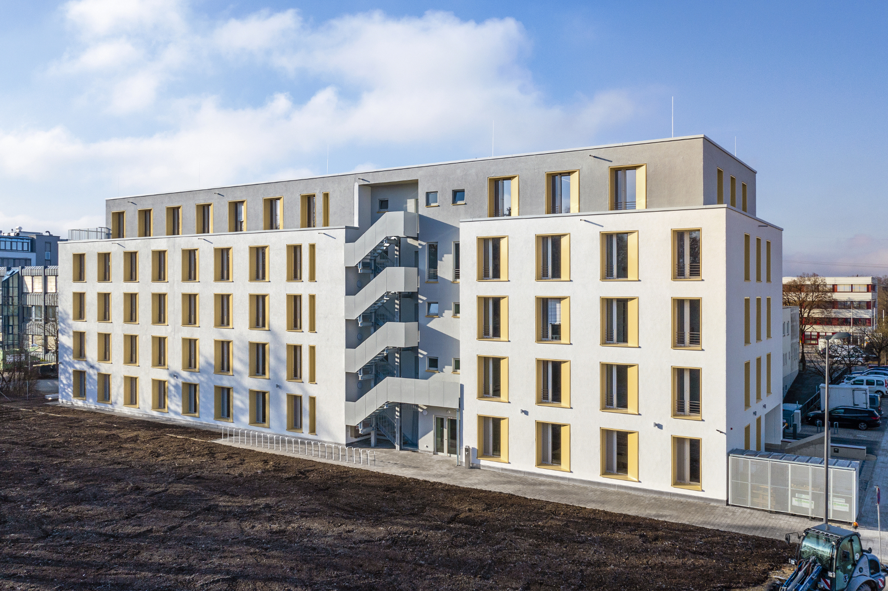Büroneubau: Eine wärmetechnisch optimierte Gebäudehülle ersetzt in München die übliche Heiz- und Klimatechnik. (Foto: Heiko Stahl)