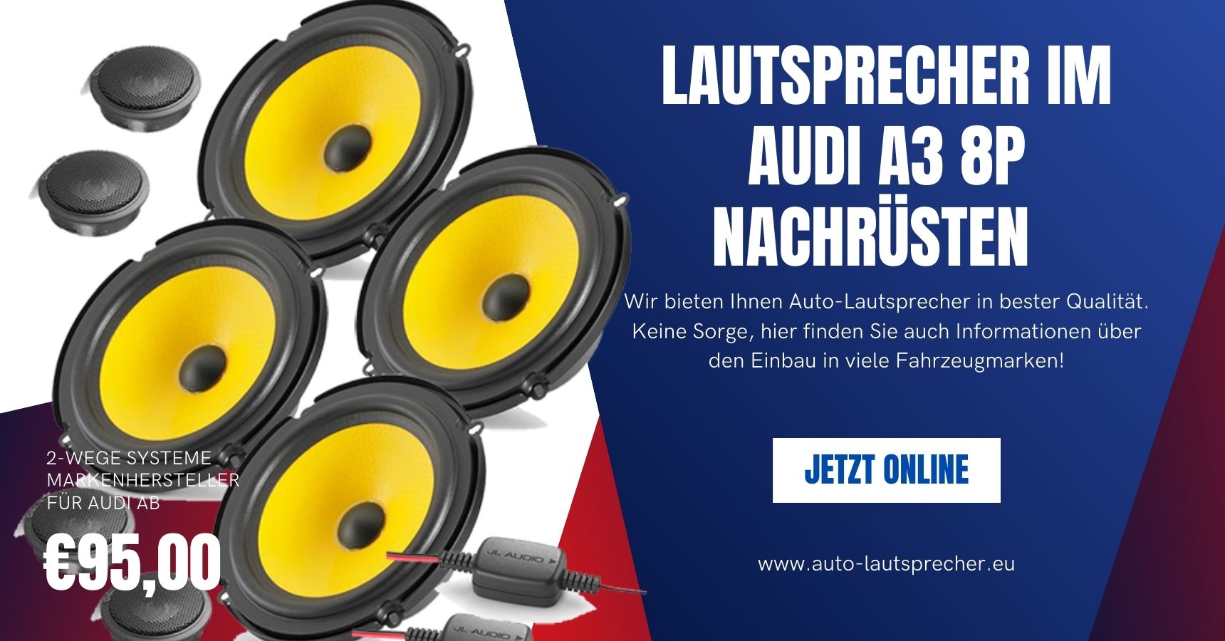 Lautsprecher im Audi A3 8P nachrüsten auto-lautsprecher.eu Lautsprecher im Audi A3 8P nachrüsten auto-lautsprecher.eu