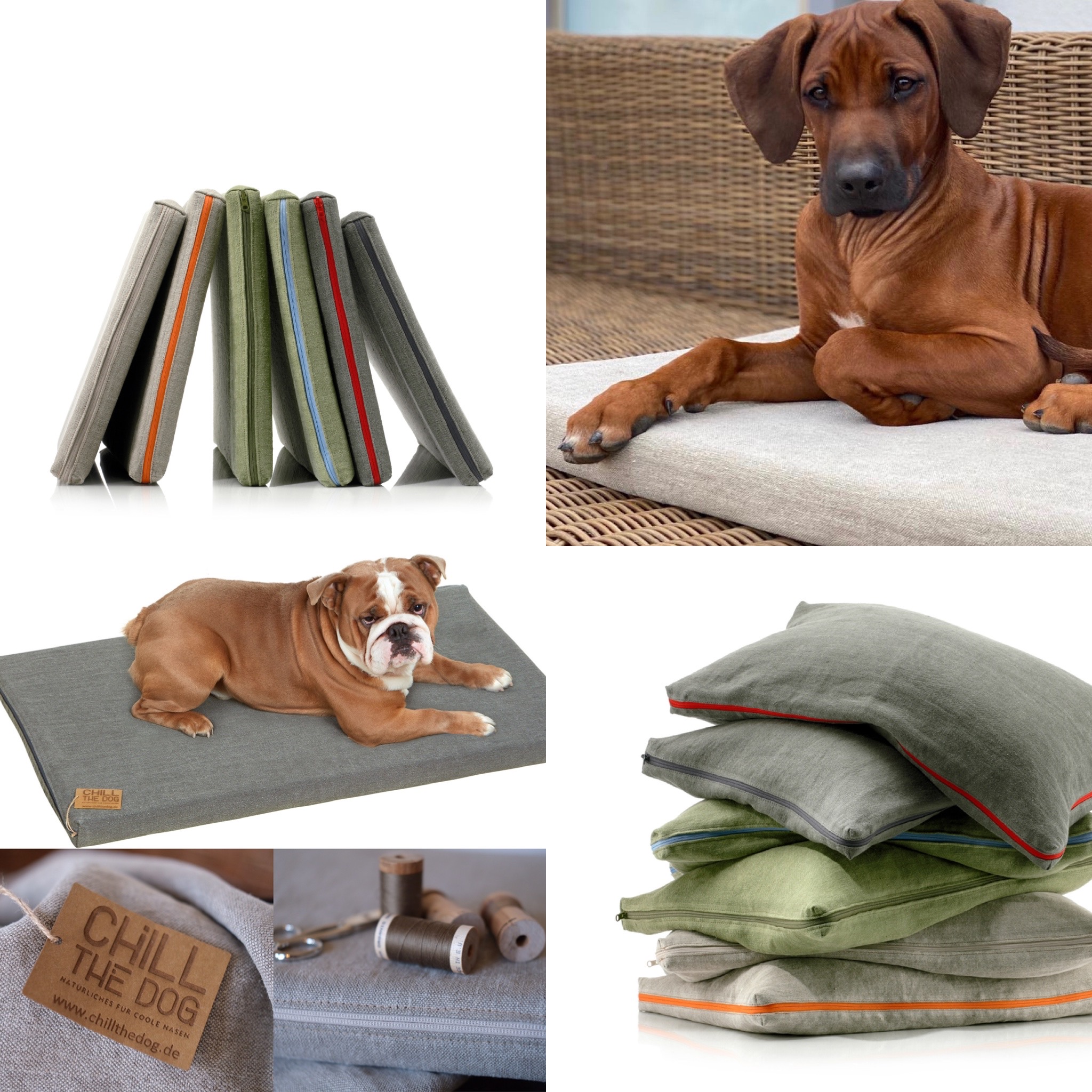 CHILL THE DOG® Robuste Hundematten und Hundekissen aus nachhaltigem Hanf