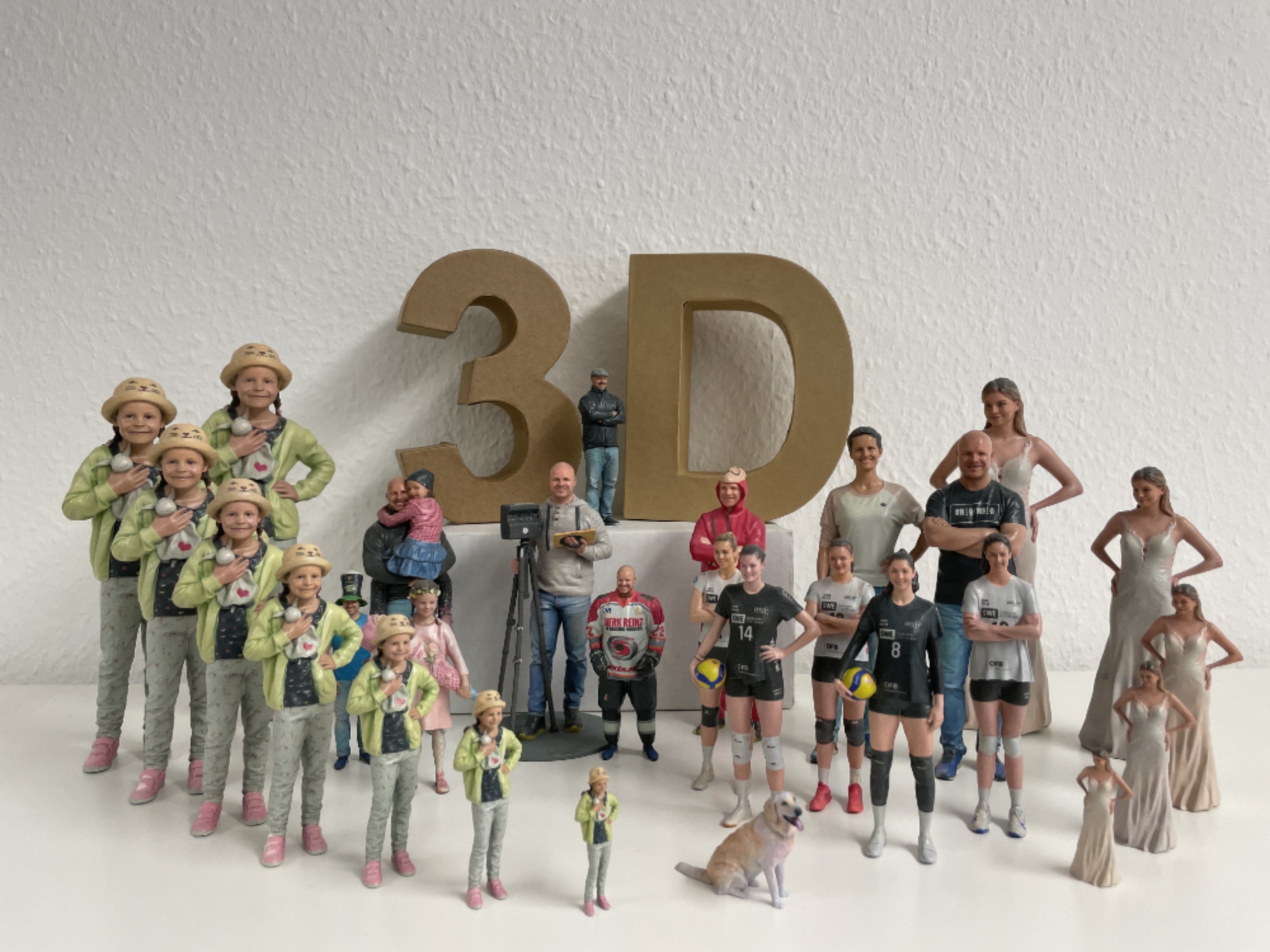3D Body Scanner mit Braut 3D Body Scanner mit Braut