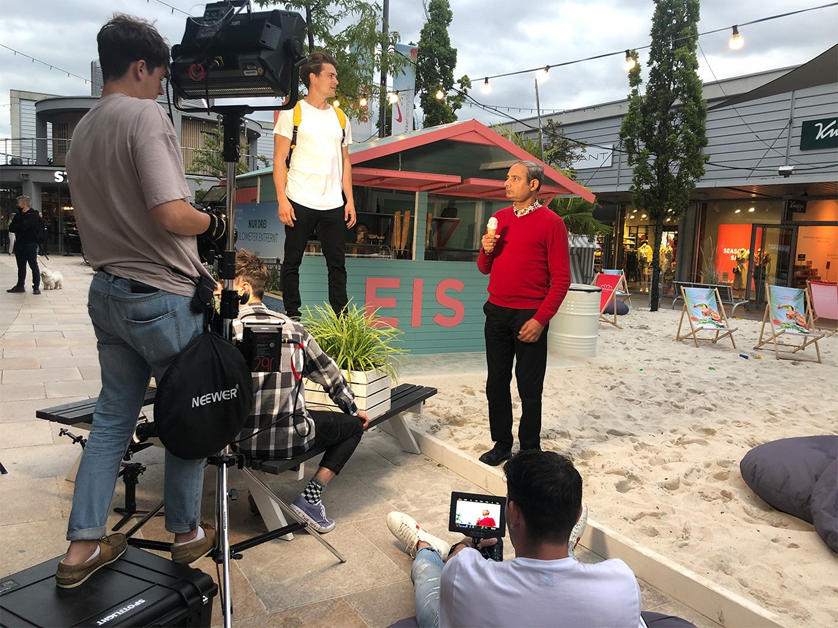 Videodreh zum touristischen Werbespot für Wolfsburg (© WMG Wolfsburg)