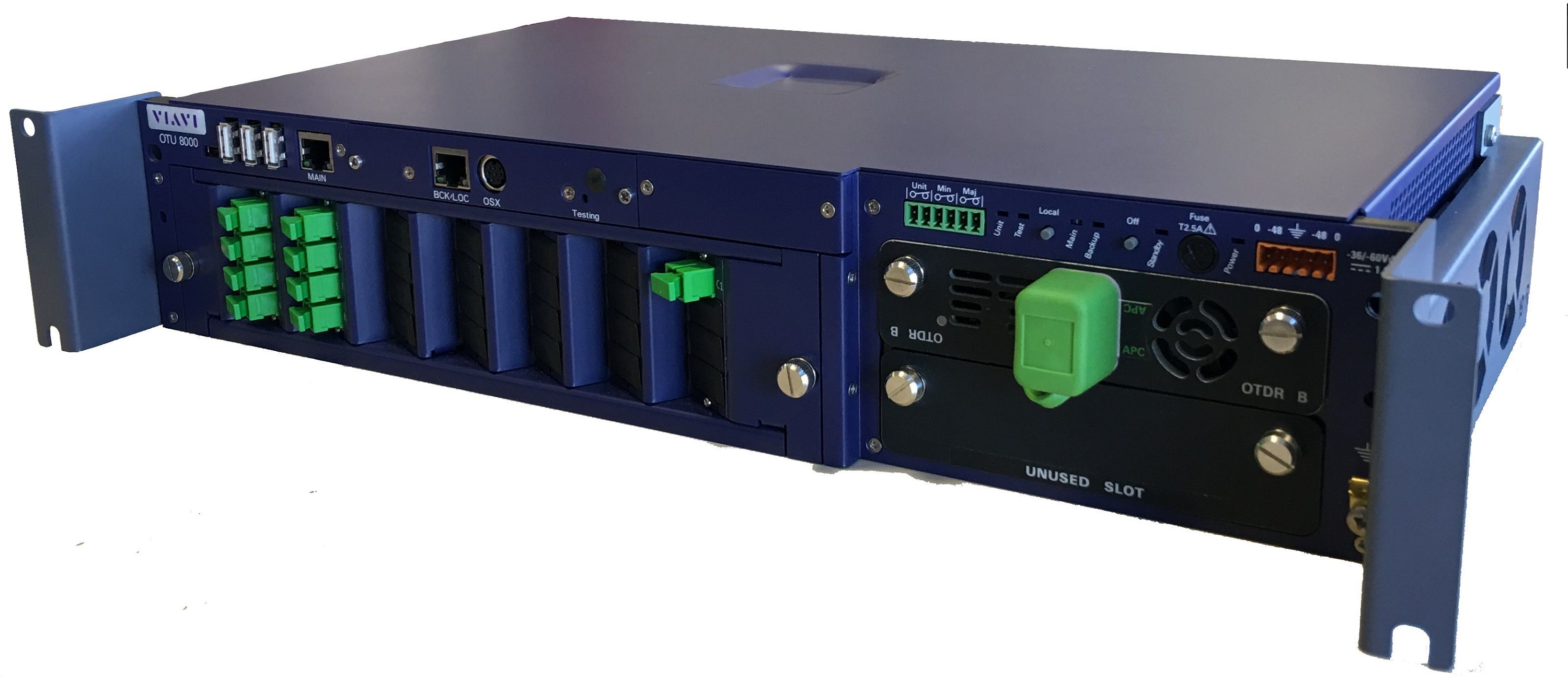 Das Remote-Monitoring-System VIAVI ONMSi führt automatisierte und kontinuierliche Ferntests der verlegten Glasfaserstrecken durch. Das Remote-Monitoring-System VIAVI ONMSi führt automatisierte und kontinuierliche Ferntests der verlegten Glasfaserstrecken durch.
