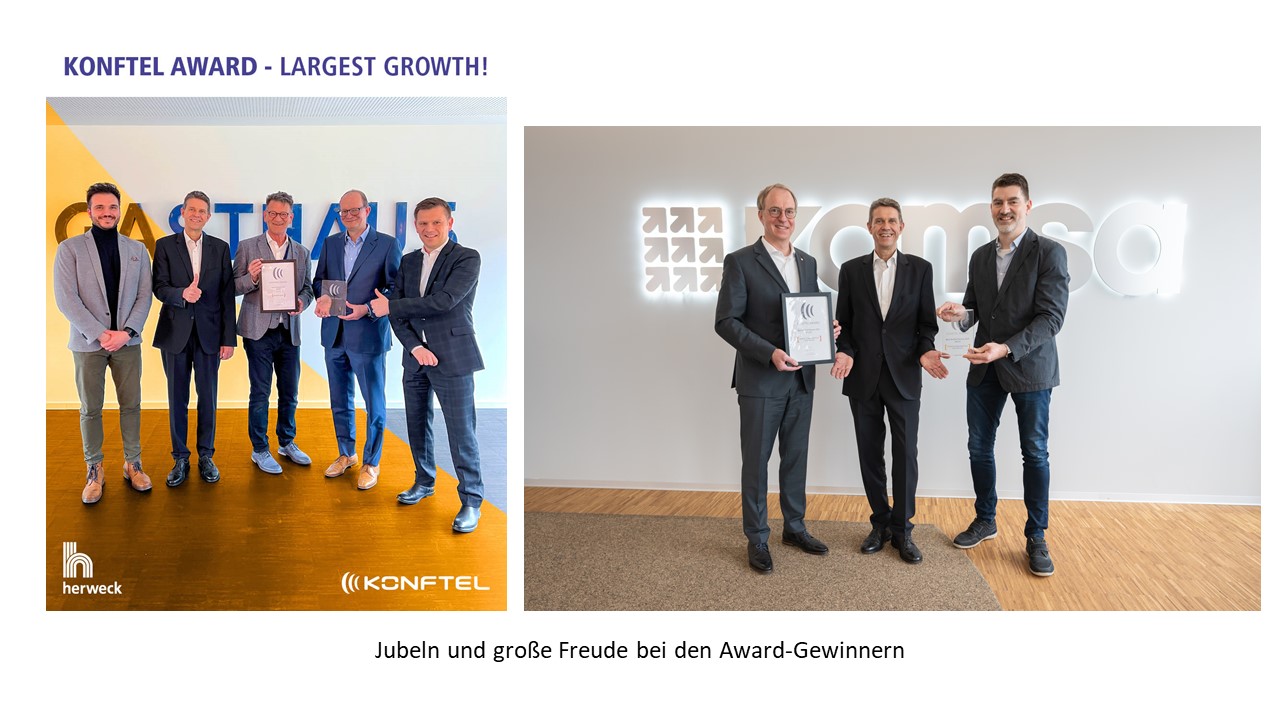 Jubeln und Freude bei Herweck, Komsa und Konftel