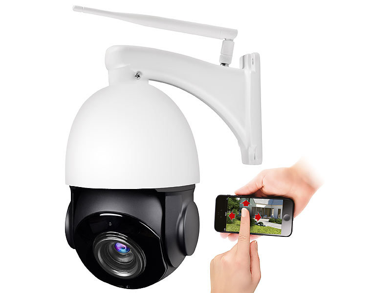 7links PTZ-IP-Überwachungskamera IPC-395.app mit 2K, 18x-Zoom, WLAN, App, 360°, IP66, www.pearl.de 7links PTZ-IP-Überwachungskamera IPC-395.app mit 2K, 18x-Zoom, WLAN, App, 360°, IP66, www.pearl.de
