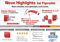 Plakat-Wochen, reduzierte Preise und neuer Expressversand bei Flyerpilot. Plakat-Wochen, reduzierte Preise und neuer Expressversand bei Flyerpilot.