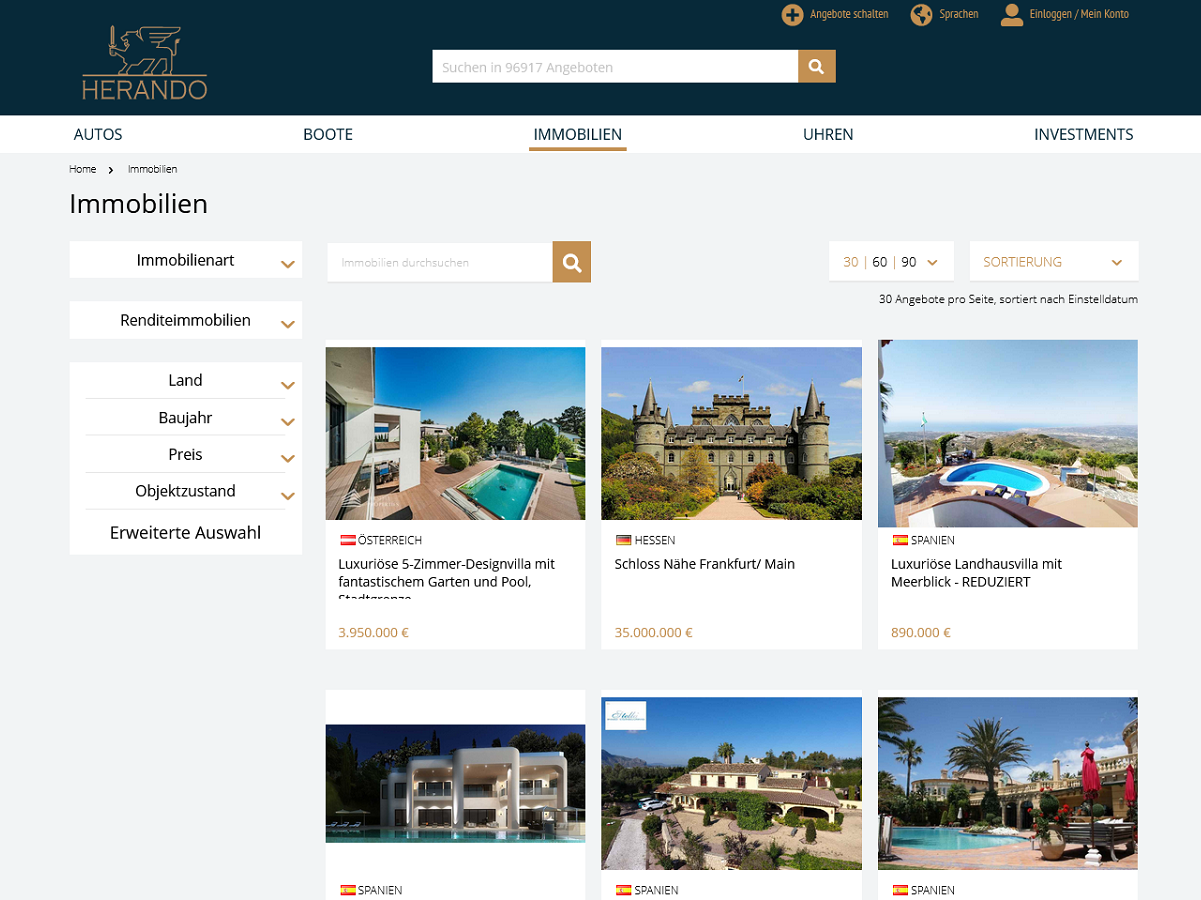 Erfahrung, Diskretion und Seriosität - Luxusimmobilien bei Herando kaufen und verkaufen