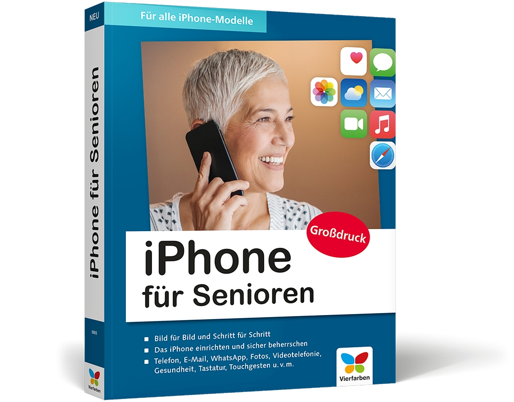 iPhone lernen mit Buch funktioniert perfekt.