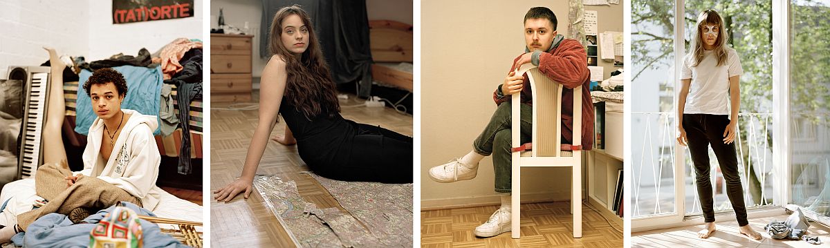 Sora Park: Jeff, 2018; Ronja, 2019; Joseph, 2020; Ania, 2020 aus der Serie„Bei mir, Bei dir”(Bildquelle:©Sora Park, 2018-2021) Sora Park: Jeff, 2018; Ronja, 2019; Joseph, 2020; Ania, 2020 aus der Serie„Bei mir, Bei dir”(Bildquelle:©Sora Park, 2018-2021)