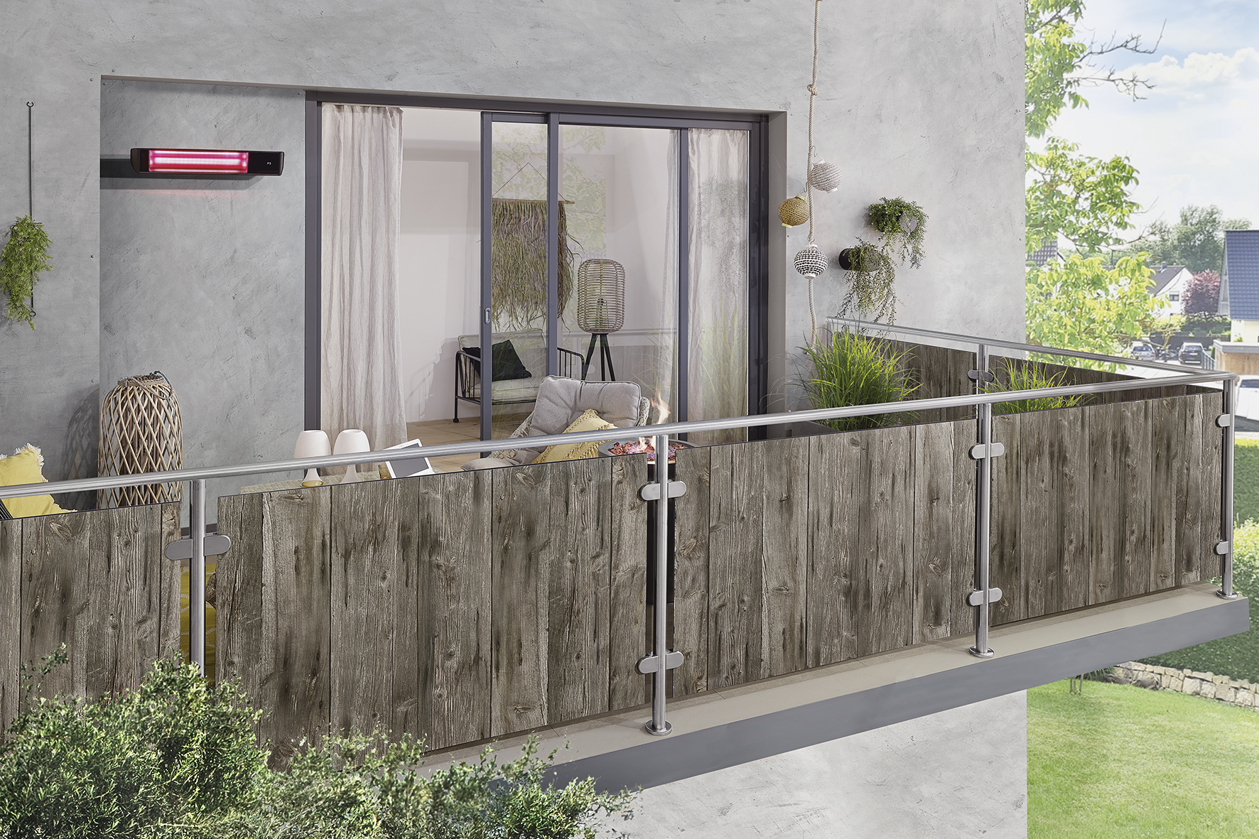 Die Aluminium-Verbundplatten der Wilkes GmbH eignen sich optimal für die moderne Fassaden- und Balkongestaltung.