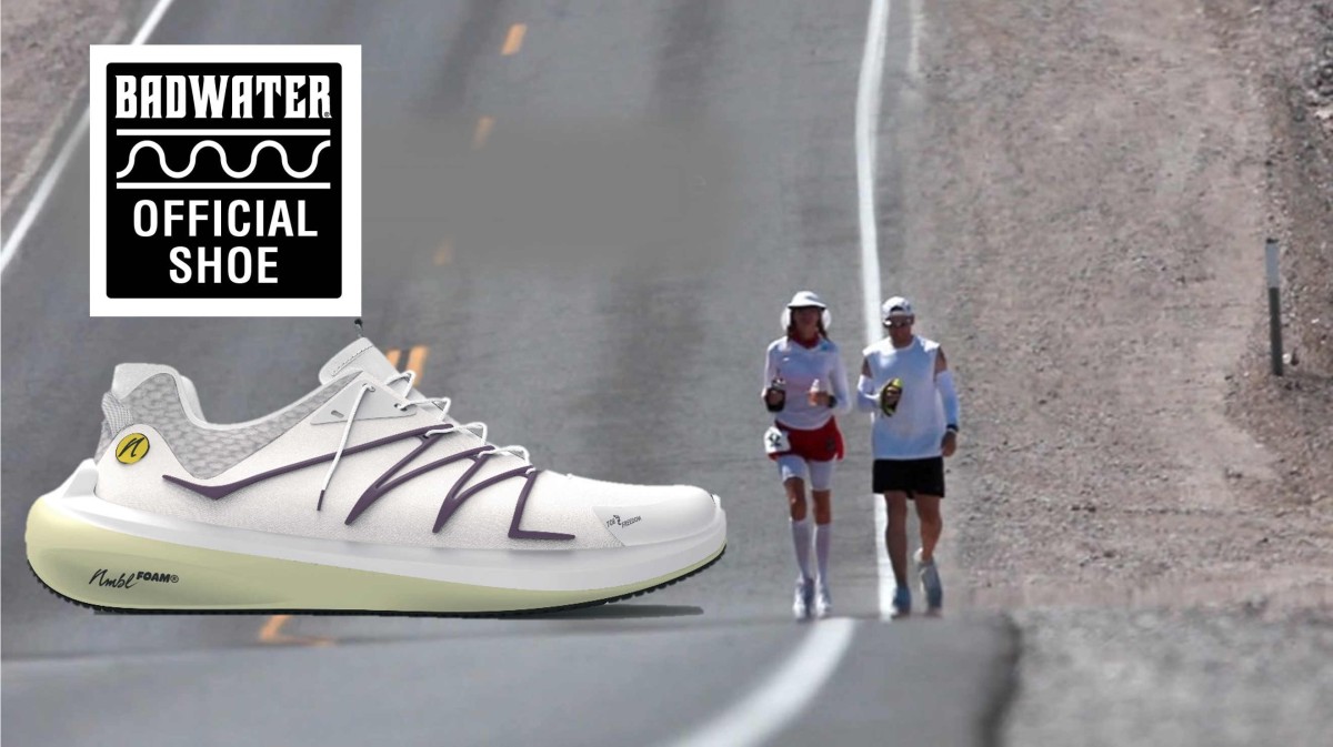 Joe Nimble ist mit dem neuen Modell Ultreya offizieller Sponsor des Badwater Marathons (© Joe Nimble) Joe Nimble ist mit dem neuen Modell Ultreya offizieller Sponsor des Badwater Marathons (© Joe Nimble)
