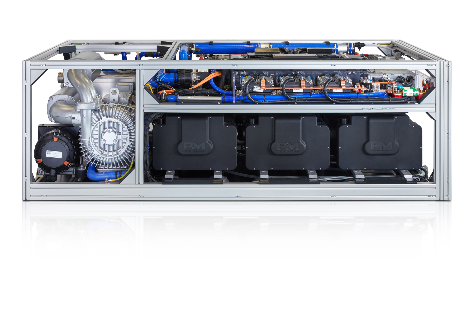 Proton Motor hat das neue HyScale-Multistack-System für stationären Megawatt-Bereich im Portfolio. Proton Motor hat das neue HyScale-Multistack-System für stationären Megawatt-Bereich im Portfolio.