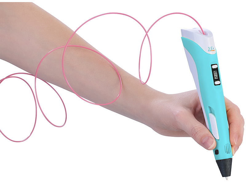 FreeSculpt 3D-Drucker-Stift 3D-free, USB-Stromversorgung, inkl. 20 PLA-Filamente, www.pearl.de FreeSculpt 3D-Drucker-Stift 3D-free, USB-Stromversorgung, inkl. 20 PLA-Filamente, www.pearl.de
