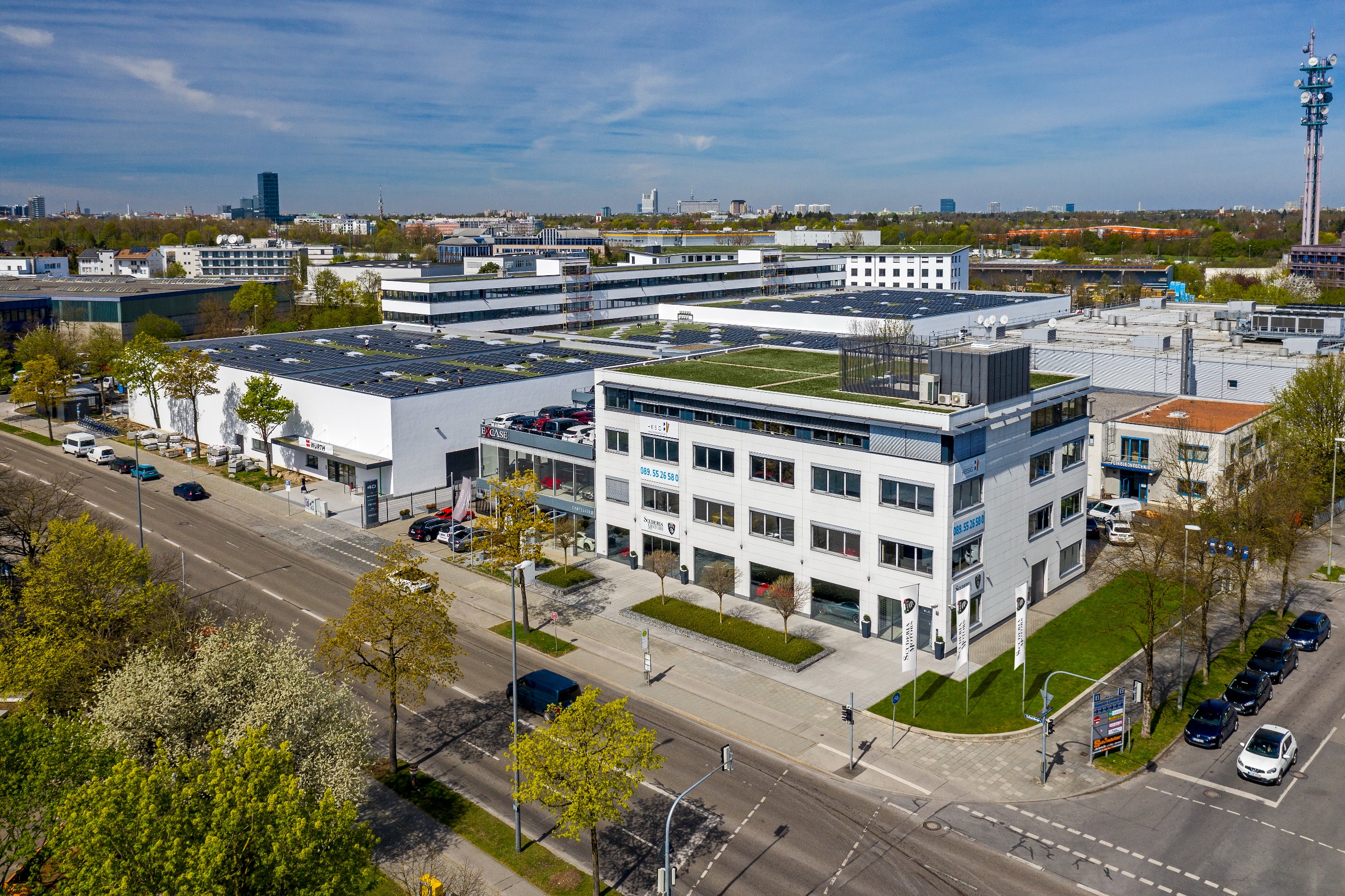 Das 4.500 qm große Bürogebäude der Schwaiger Group im Münchner Osten ist mit der Neuvermietung an Wackler vollvermietet (c) SG Das 4.500 qm große Bürogebäude der Schwaiger Group im Münchner Osten ist mit der Neuvermietung an Wackler vollvermietet (c) SG