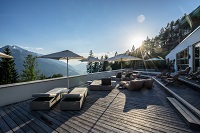 Große Terrasse mit traumhaften Ausblick (Hotel NIDUM)