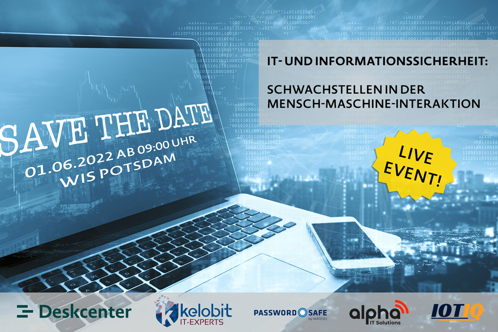 Um Schwachstellen in der IT- und Informationssicherheit geht es am 01.06.2022 in Potsdam. (Die Bildrechte liegen bei dem Verfasser der Mitteilung.)