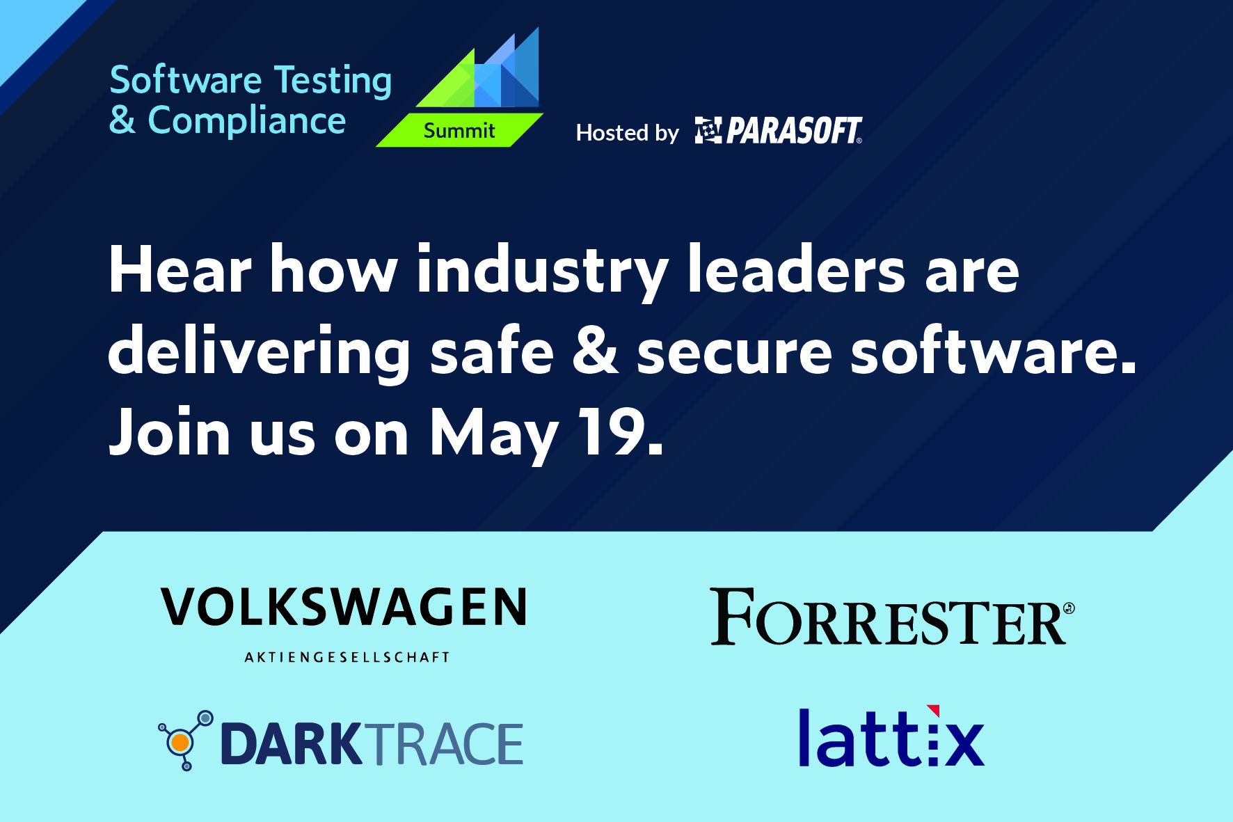 Parasoft Software Testing& Compliance Summit mit Volkswagen, Darktrace und Forrester (Die Bildrechte liegen bei dem Verfasser der Mitteilung.) Parasoft Software Testing& Compliance Summit mit Volkswagen, Darktrace und Forrester (Die Bildrechte liegen bei dem Verfasser der Mitteilung.)