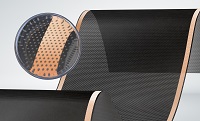 Perforierte hicoTEC® TP–Heizfolie mit Kupfer-Kontaktbahn. ©Frenzelit GmbH Perforierte hicoTEC® TP–Heizfolie mit Kupfer-Kontaktbahn. ©Frenzelit GmbH