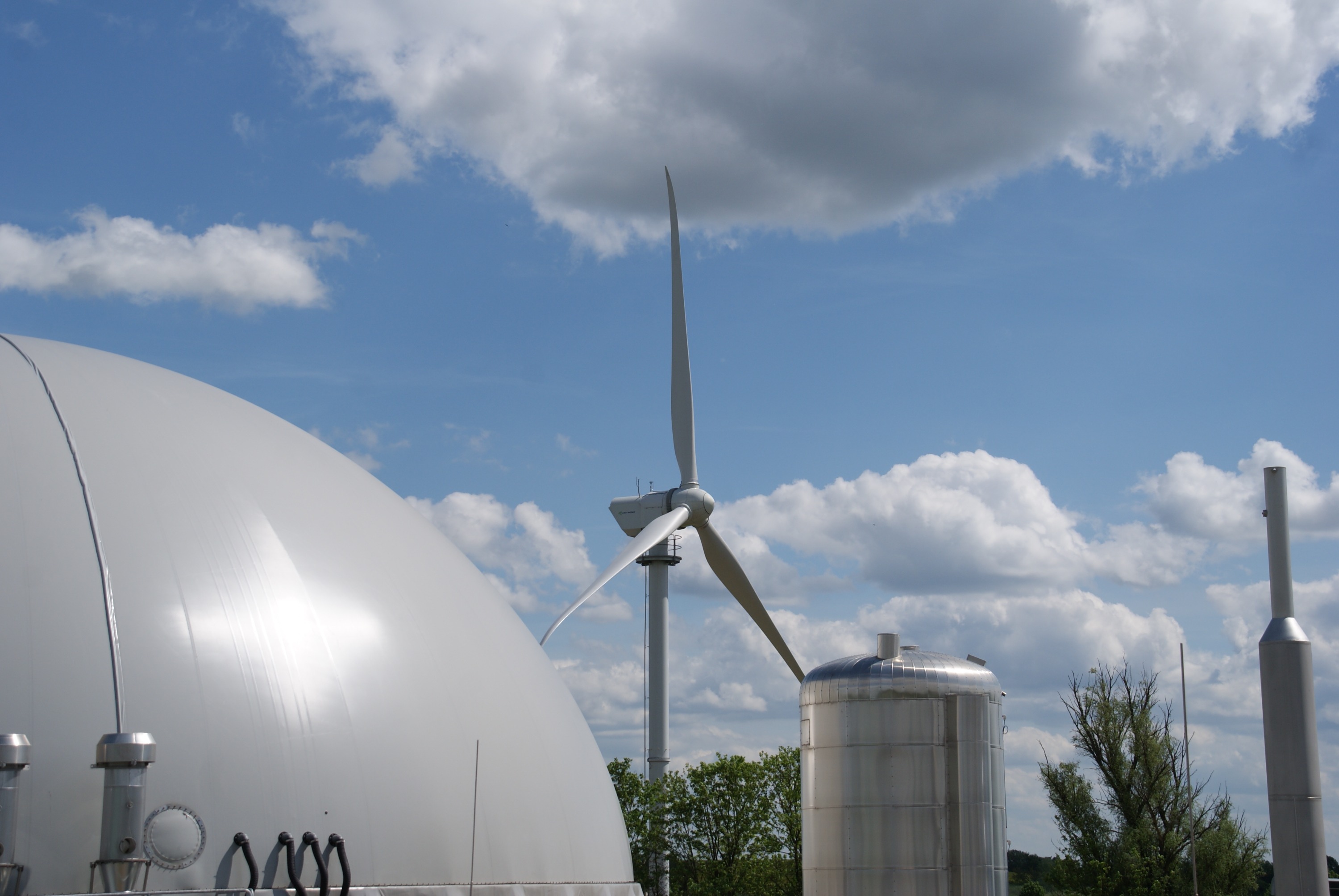 Grüner Strom: Mit dem neuen Kleinwindrad testet E.DIS das Zusammenspiel verschiedener Erzeugungsarten für die Energiewende.